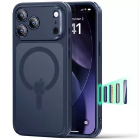    Apple iPhone 17 Pro Matt Kék ESR Klasszikus Hibrid HaloLock tok