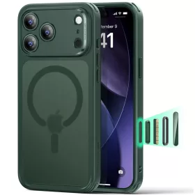 iPhone 17 Pro ESR Classic Hybrid HaloLock - Matt Zöld tok