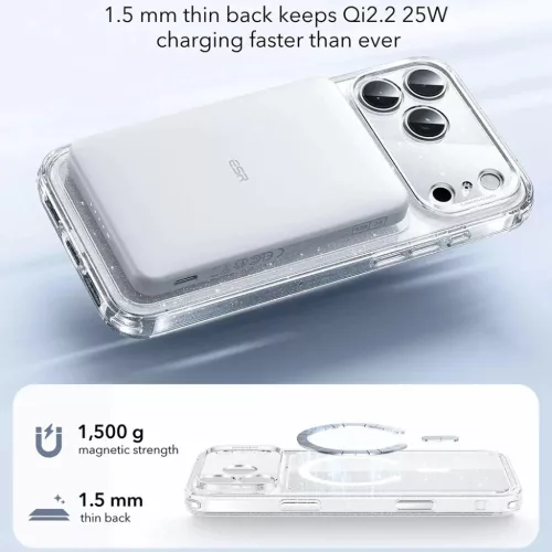 iPhone 17 Pro Tiszta Csillám ESR - Classic Hybrid HaloLock tok-4894240289310 3 kép