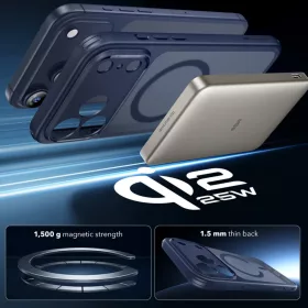  iPhone 17 Pro Max Matt Kék ESR Klasszikus Hibrid HaloLock tok-4894240288252 2 kép