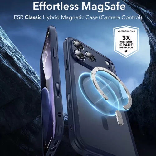  iPhone 17 Pro Max Matt Kék ESR Klasszikus Hibrid HaloLock tok-4894240288252 4 kép