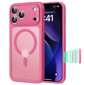    iPhone 17 Pro Max Matt Rózsaszín ESR Klasszikus Hibrid HaloLock tok