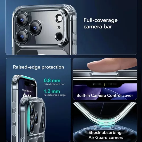 iPhone 17 Pro Max Clear ESR Classic Hybrid HaloLock tok-4894240283196 2 kép