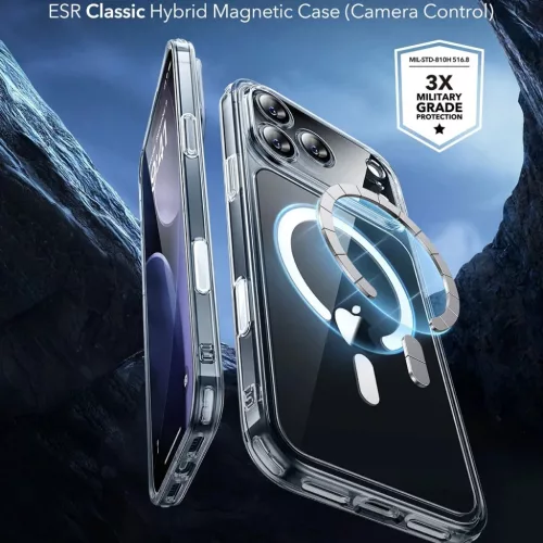 iPhone 17 Pro Max Clear ESR Classic Hybrid HaloLock tok-4894240283196 4 kép