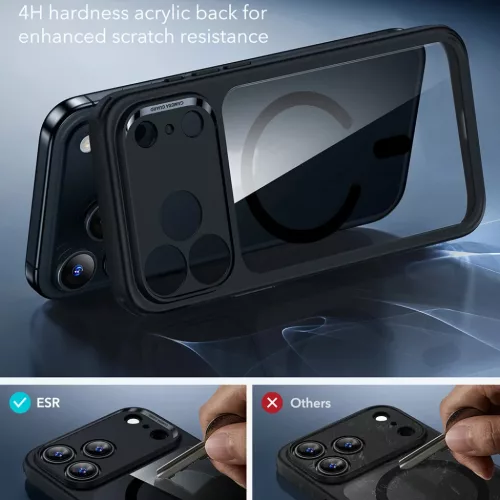  iPhone 17 Pro Max Átlátszó Fekete ESR Klasszikus Hibrid HaloLock t-4894240283233 7 kép