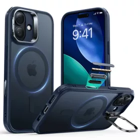    iPhone 17 Matt Kék ESR Klasszikus Hibrid HaloLock Kitámasztó tok
