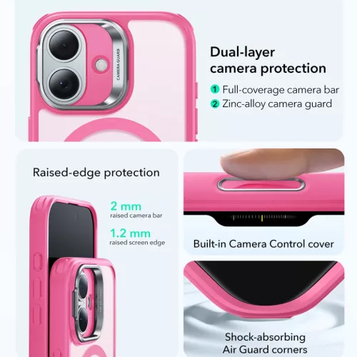  iPhone 17 Matt Rózsaszín ESR Klasszikus Hibrid HaloLock Kitámaszt�-4894240288436 3 kép