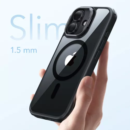  iPhone 17 Átlátszó Fekete ESR Klasszikus Hibrid HaloLock Kitámasz-4894240283073 7 kép
