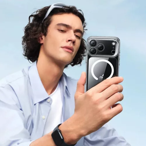  iPhone 17 Pro Átlátszó ESR Klasszikus Hibrid HaloLock Kitámasztó-4894240283318 7 kép