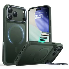   iPhone 17 Pro Max ESR Classic Hybrid HaloLock Kickstand - Mattzöld tok