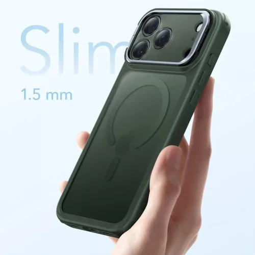 iPhone 17 Pro Max ESR Classic Hybrid HaloLock Kickstand - Mattzöld to-4894240289471 4 kép