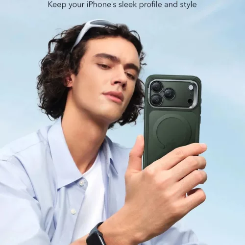 iPhone 17 Pro Max ESR Classic Hybrid HaloLock Kickstand - Mattzöld to-4894240289471 7 kép