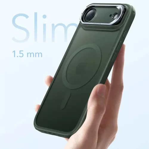 iPhone 17 Air ESR - Classic Hybrid HaloLock Kickstand - Matt Zöld tok-4894240289570 5 kép