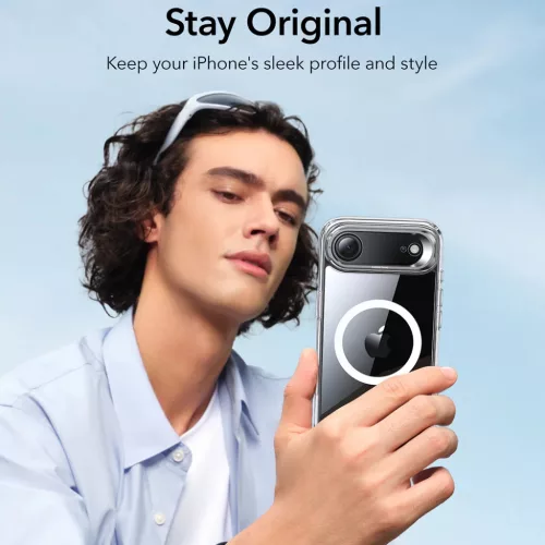  iPhone 17 Air Átlátszó ESR Klasszikus Hibrid HaloLock Kitámasztó-4894240283097 5 kép