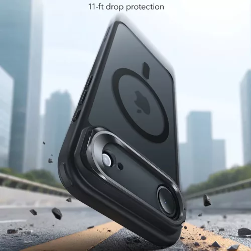 iPhone 17 Air - Matt Fekete ESR Classic Hybrid HaloLock Kickstand tok-4894240283110 2 kép