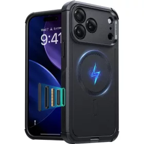 iPhone 17 Pro Max Fekete ESR Cyber Halolock tok
