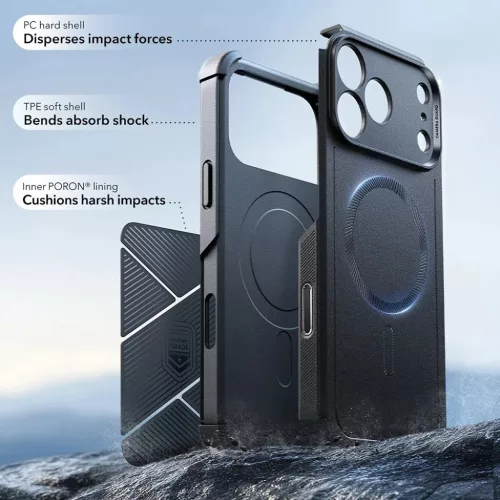 iPhone 17 Pro Max Fekete ESR Cyber Halolock tok-4894240290132 5 kép