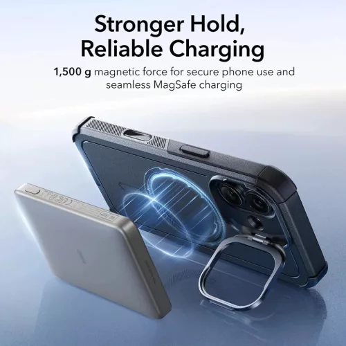  iPhone 17 Fekete ESR Cyber Armor kitámasztó tok-4894240283677 6 kép