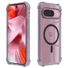 Google Pixel 9 Techsuit Shockproof Clear Silicone MagSafe - Smoke Black tok
