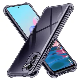   Xiaomi Redmi Note 10 4G / Note 10S / Poco M5s Smoke Black Techsuit Shockproof Clear Silicone tok
