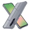  Samsung Galaxy A56 5G Füstfekete Techsuit - Ütésálló Átlátszó Szilikon tok