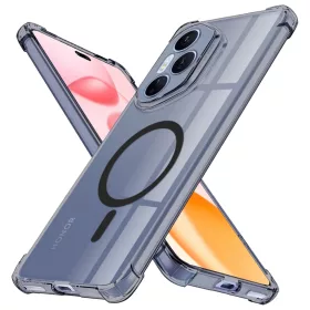   Honor 400 Pro Füstfekete Techsuit ütésálló átlátszó szilikon MagSafe tok
