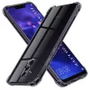  Techsuit - Ütésálló Átlátszó Szilikon - Huawei Mate 20 Lite - Füstfekete tok