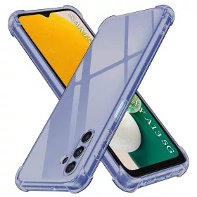    Techsuit - Ütésálló Átlátszó Szilikon - Samsung Galaxy A13 5G / A04S - Füstfekete tok