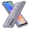  Samsung Galaxy A05s - Ütésálló átlátszó szilikon tok - Füstfekete