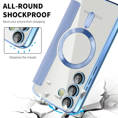  Techsuit - SmartMag könyv tok - Samsung Galaxy S24 - Világoskék-5949419305182 4 kép