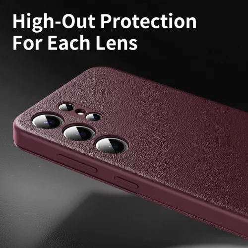  Techsuit - SmartView sorozat - Samsung Galaxy S23 Ultra - Piros tok-5949419303508 9 kép
