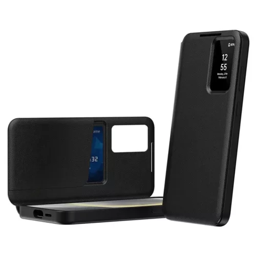  Samsung Galaxy S24 Ultra Fekete Techsuit SmartView Sorozat tok-5949419303355 2 kép
