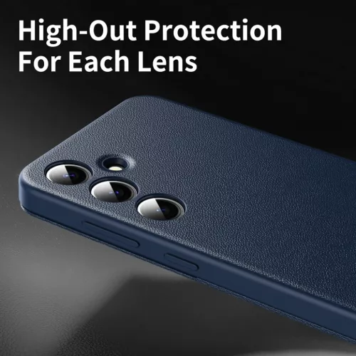  Techsuit - SmartView széria - Samsung Galaxy A55 5G - Kék tok-5949419303133 4 kép