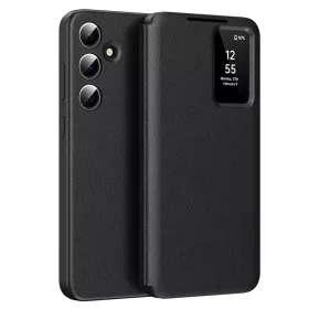  Samsung Galaxy S25 fekete Techsuit SmartView sorozatú tok