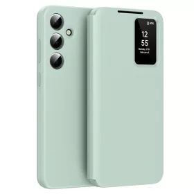  Samsung Galaxy S25 zöld Techsuit SmartView sorozatú tok