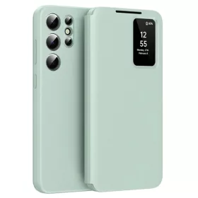    Samsung Galaxy S25 Ultra Zöld Techsuit SmartView Sorozat tok
