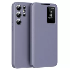    Samsung Galaxy S25 Ultra Techsuit SmartView Sorozat Lila tok