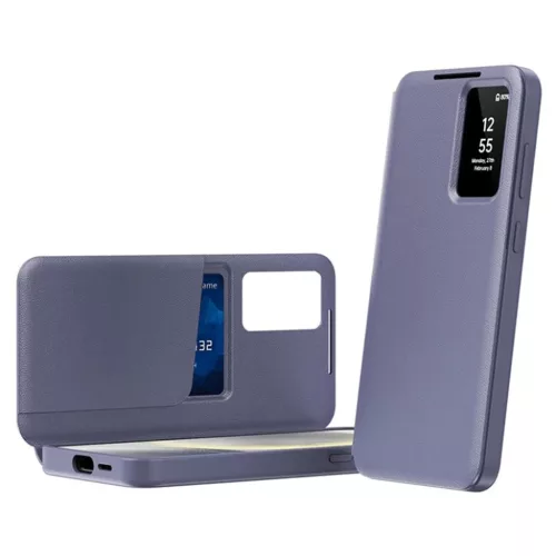  Samsung Galaxy S25 Ultra Techsuit SmartView Sorozat Lila tok-5949419302822 2 kép