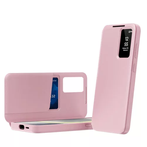  Samsung Galaxy A56 5G Rózsaszín Techsuit SmartView Sorozat tok-5949419302808 2 kép