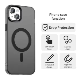 Techsuit - CandyCase MagSafe - iPhone 15 - Fekete tok-5949419313811 2 kép