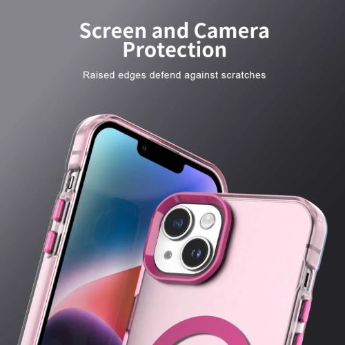 Techsuit - CandyCase MagSafe - iPhone 15 - Rózsaszín tok-5949419313798 7 kép