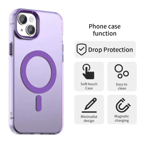 Techsuit - CandyCase MagSafe - iPhone 15 - Lila tok-5949419313774 2 kép