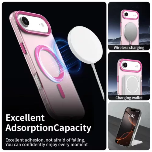  iPhone 17 Air Rózsaszín Techsuit CandyCase MagSafe tok-5949419313248 3 kép