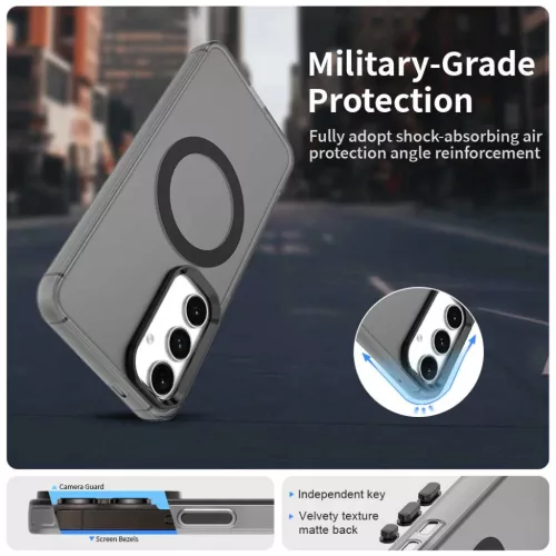 Techsuit - CandyCase MagSafe - Samsung Galaxy S24 - Fekete tok-5949419312715 2 kép