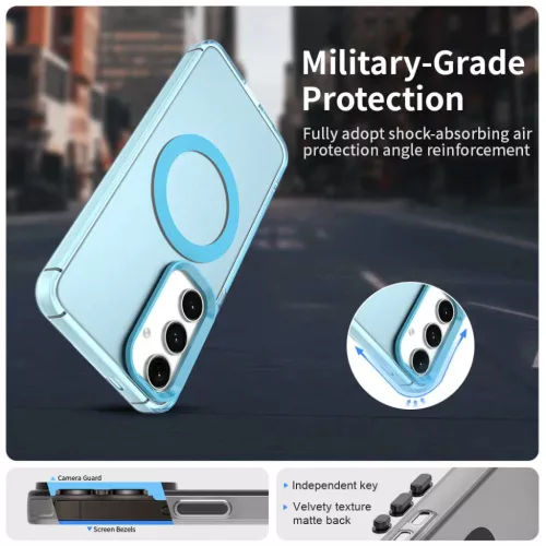 Techsuit - CandyCase MagSafe - Samsung Galaxy S24 - Kék tok-5949419312685 4 kép