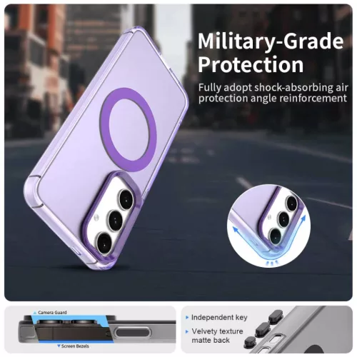 Techsuit - CandyCase MagSafe - Samsung Galaxy S24 - Lila tok-5949419312678 4 kép