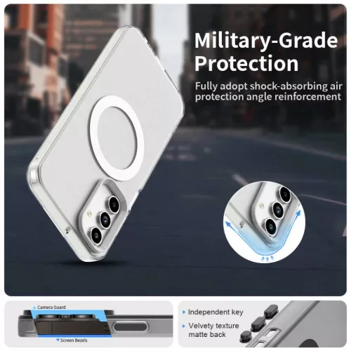 Techsuit - CandyCase MagSafe - Samsung Galaxy A55 5G - Fehér tok-5949419312609 5 kép