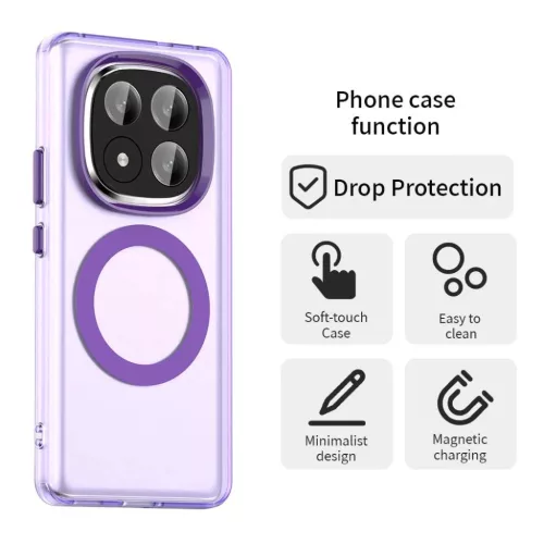  Techsuit - CandyCase MagSafe - Xiaomi Redmi Note 14 Pro+ 5G - Lila to-5949419311374 6 kép