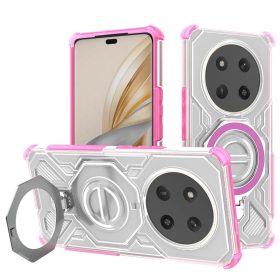   Honor Magic7 Lite / X9c - Techsuit - Carbon Shield PRO - Rózsaszín Átlátszó tok