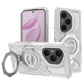    Honor 400 Pro Fehér Átlátszó Techsuit - Carbon Shield PRO telefonvédő tok.